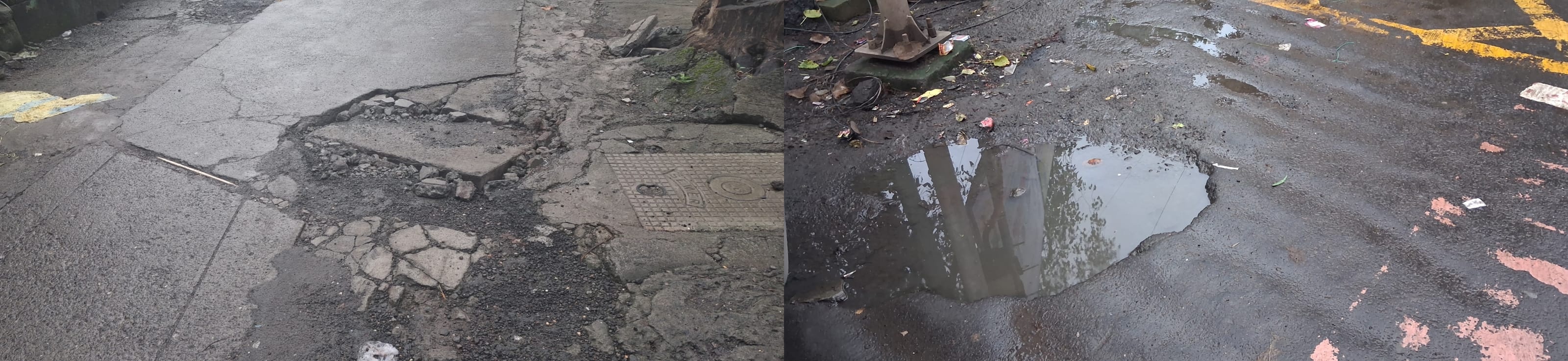 ठाण्यात खड्ड्यांचे बारमाही पीक!